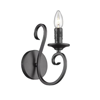 Wall Light Up Facing Black E14 1x40w - Livestainable.co.za