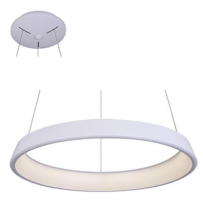 Pendant Aluminium White Led 1x33w - Livestainable.co.za