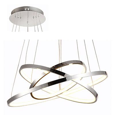 3 Rings Pendant Chrome Led 60w - Livestainable.co.za