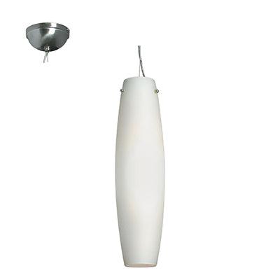 Fiesta Pendant S/Chrome & White E27 1x60w - Livestainable.co.za