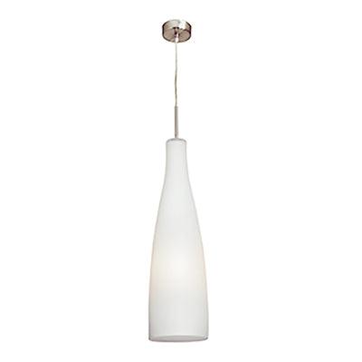 Mocca Pendant S/Chrome & White E27 1x60w - Livestainable.co.za