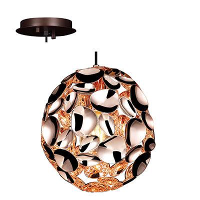 Pendant Metal 180mm Rose Gold E27 1x60w - Livestainable.co.za