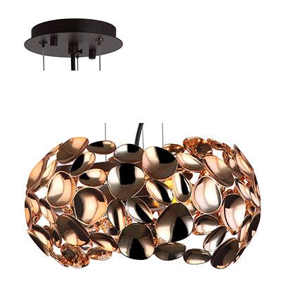 Pendant Metal 320mm Rose Gold E27 2x60w - Livestainable.co.za