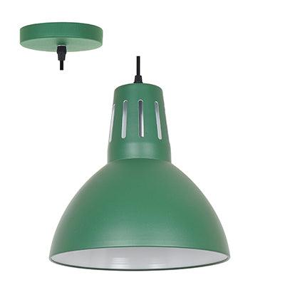 Pendant Steel 280mm Green E27 1x40w - Livestainable.co.za