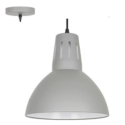 Pendant Steel 280mm Grey E27 1x40w - Livestainable.co.za