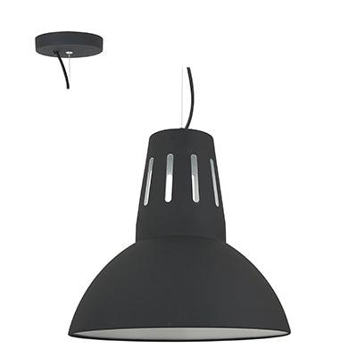 Pendant Steel 345mm Charcoal Grey E27 1x40w - Livestainable.co.za