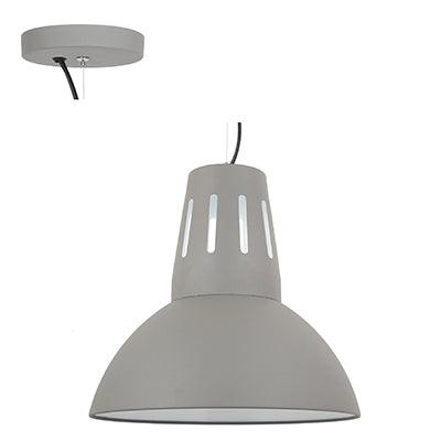 Pendant Steel 345mm Grey E27 1x40w - Livestainable.co.za