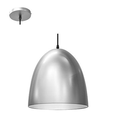 Pendant Steel 300mm Satin Nickel E27 1x40w - Livestainable.co.za