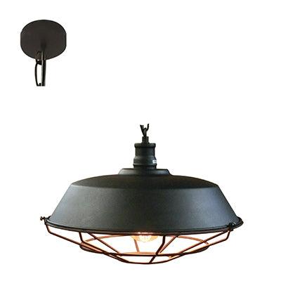 Grid Pendant 360mm Black E27 1x60w - Livestainable.co.za