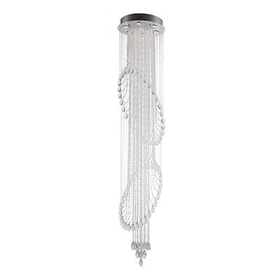 7 Lt Ring Chandelier Crystal Chrome Gu10 7x50w - Livestainable.co.za