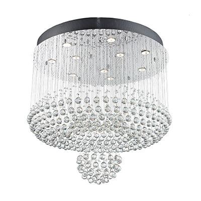 10 Lt Chandelier Crystal Chrome Gu10 10x50w - Livestainable.co.za