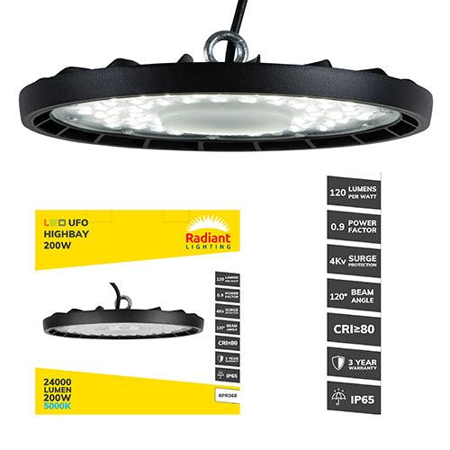 Ufo Highbay Led 200w 5000 K 3 Yr Warranty - Livestainable.co.za