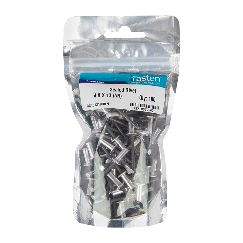 Ifasten Rivet Sealed 4.8 Mmx13 Mm 100 Pp