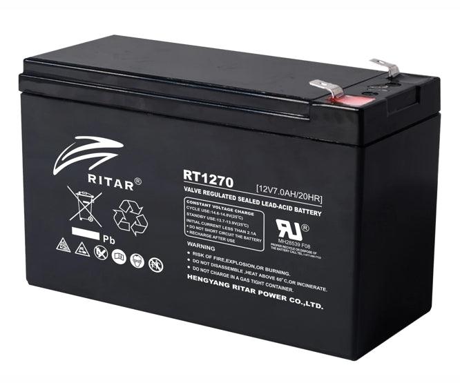 Battery Sla/Agm 12 V 7 Ah 151x65x94 Term=6.35m Rt1270 F2 - Livestainable.co.za