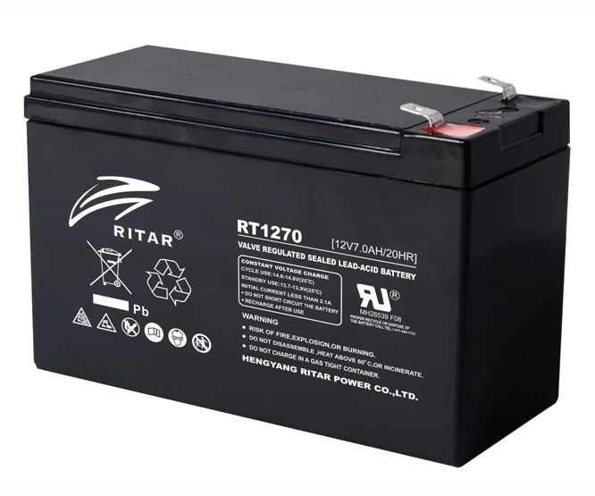 Battery Sla/Agm 12 V 7 Ah 151x65x94 Term=6.35m Rt1270 F2