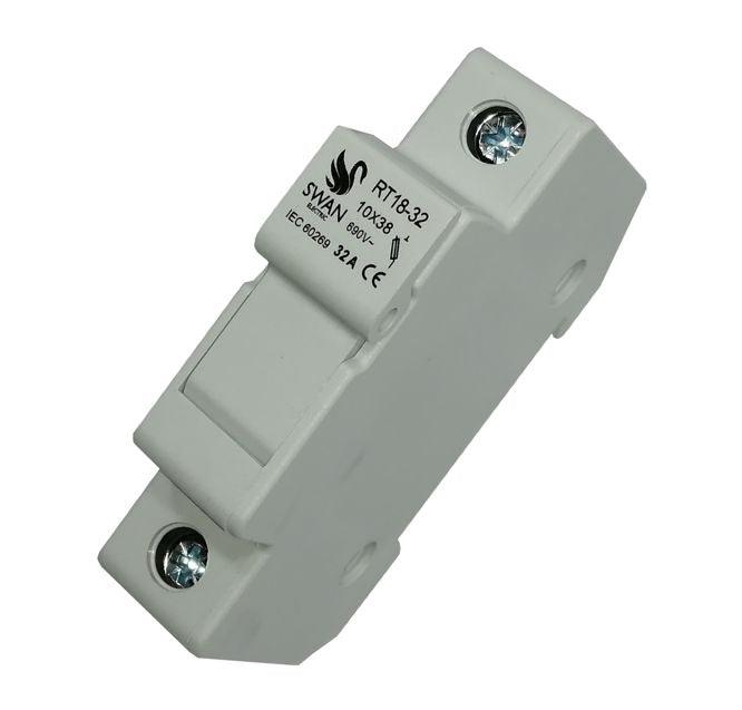 Fuse Holder Din 1 P For 10x38 Fuse Fh Rt18 32 1 P M - Livestainable.co.za