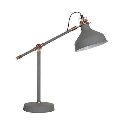 Table Lamp Steel Grey & Copper 1x E27 - Livestainable.co.za