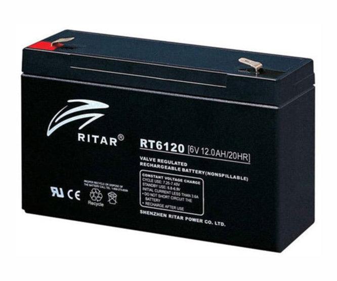 Battery Sla 6 V 12 Ah 151x50x95 Rt6120 A - Livestainable.co.za