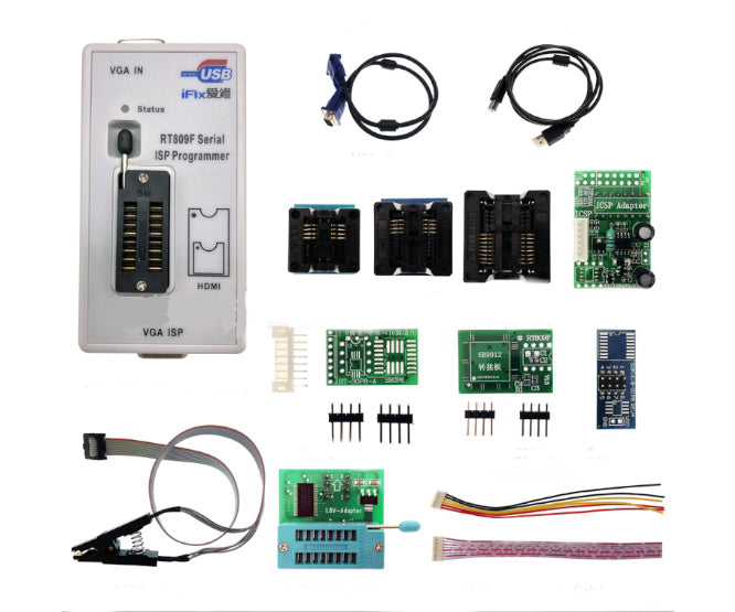 Isp Programmer 24 Eeprom Series Dip8 Sop16 9 Pcs Kit Rt809 F