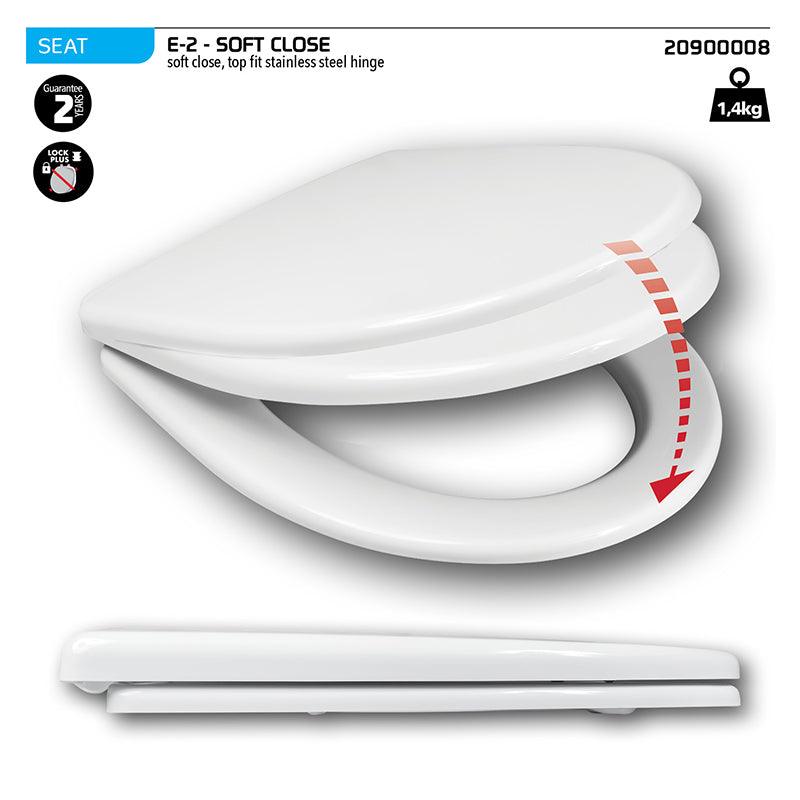 Wirquin Toilet Seat E2 Soft Close - Livestainable.co.za