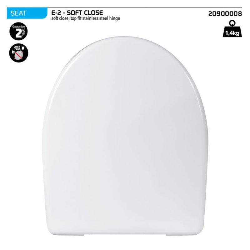 Wirquin Toilet Seat E2 Soft Close - Livestainable.co.za