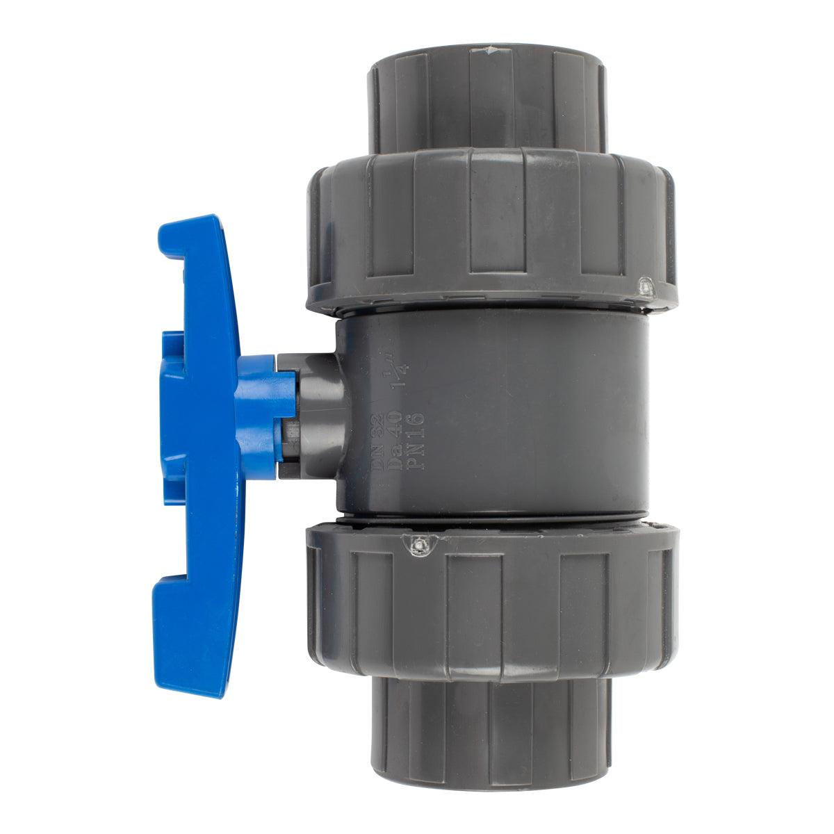 Torrenti Ball Valve Double Solvent 32 Mm Pipe 40 Mm - Livestainable.co.za