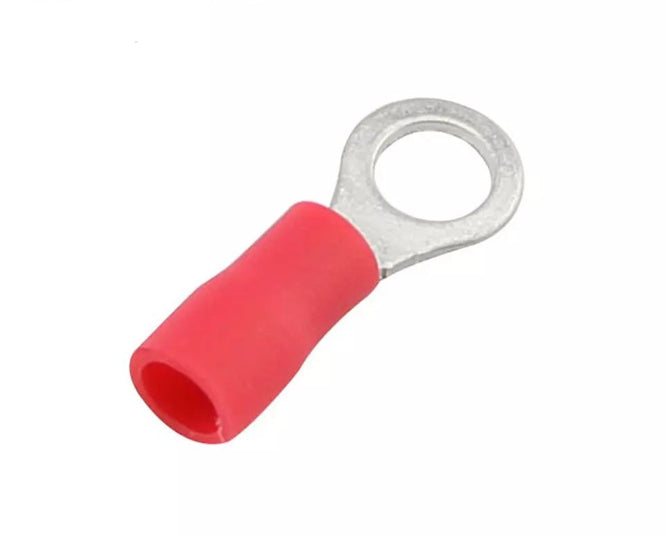 Terminal Pre Ins Ring Lug Red R=4.3mm Debulk Rv 1.25 4 S