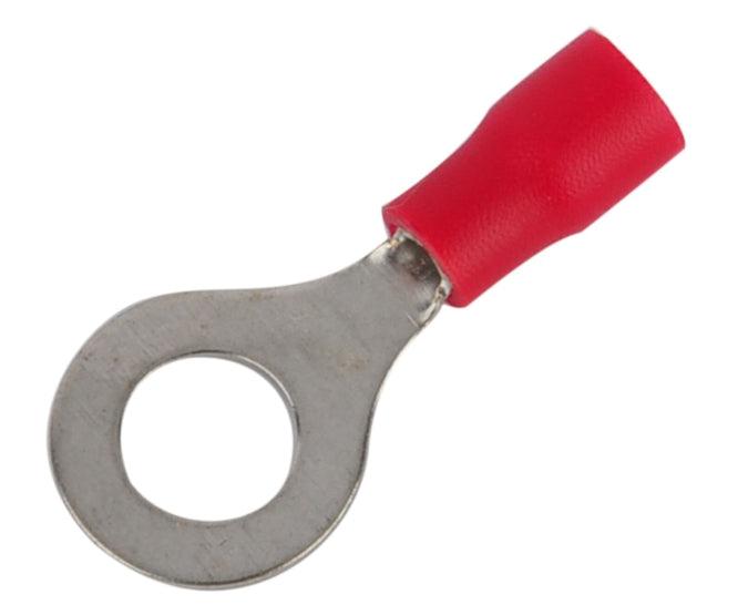 Terminal Pre Insulated Ring Lug Red R=6.4mm Debulk Rv1.25 6 S - Livestainable.co.za