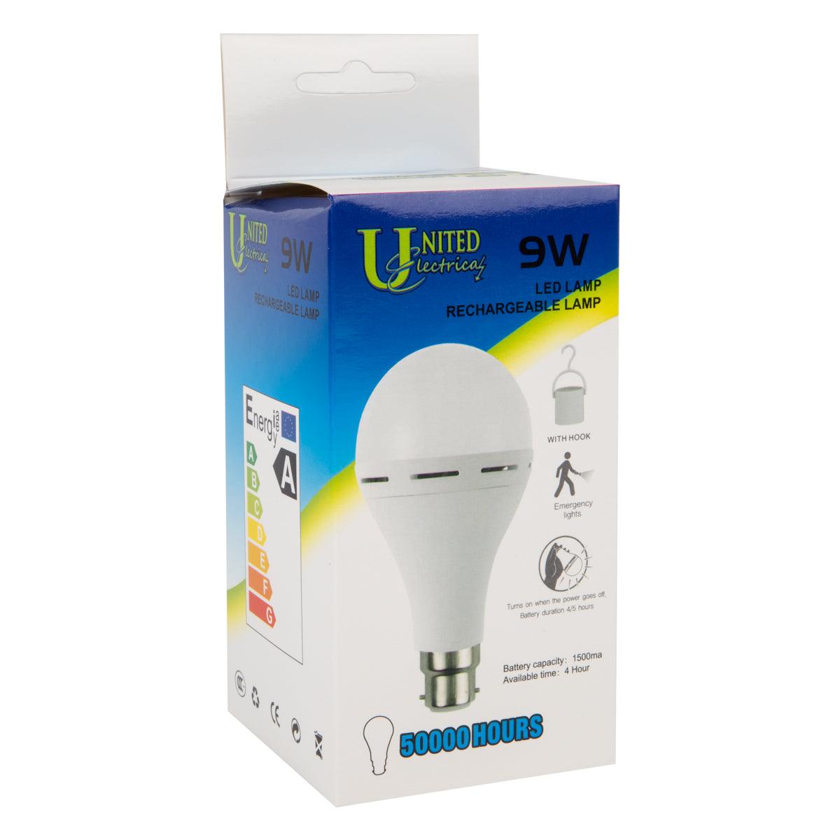 United Electrical Globe Rechargeable Bc 9 W - Livestainable.co.za