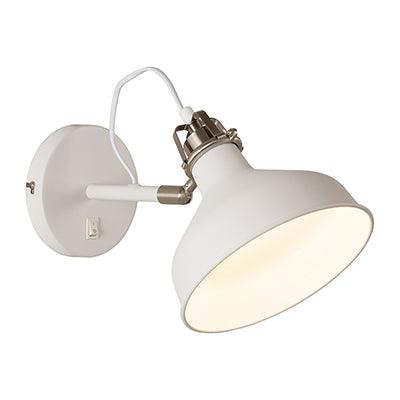 Wall Light With Switch White E27 1x40w - Livestainable.co.za