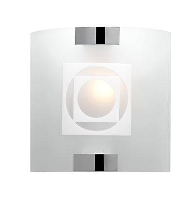 Pax Wall Light Square Glass Chrome E14 1x60w - Livestainable.co.za