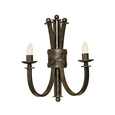 Bali Wall Light Antique Bronze 2x E14 - Livestainable.co.za