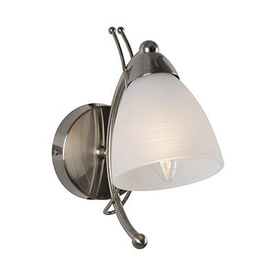 Sasha Wall Light Satin Chrome 1x E14 - Livestainable.co.za