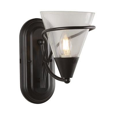 Wall Light Up Facing Black E14 1x40w - Livestainable.co.za