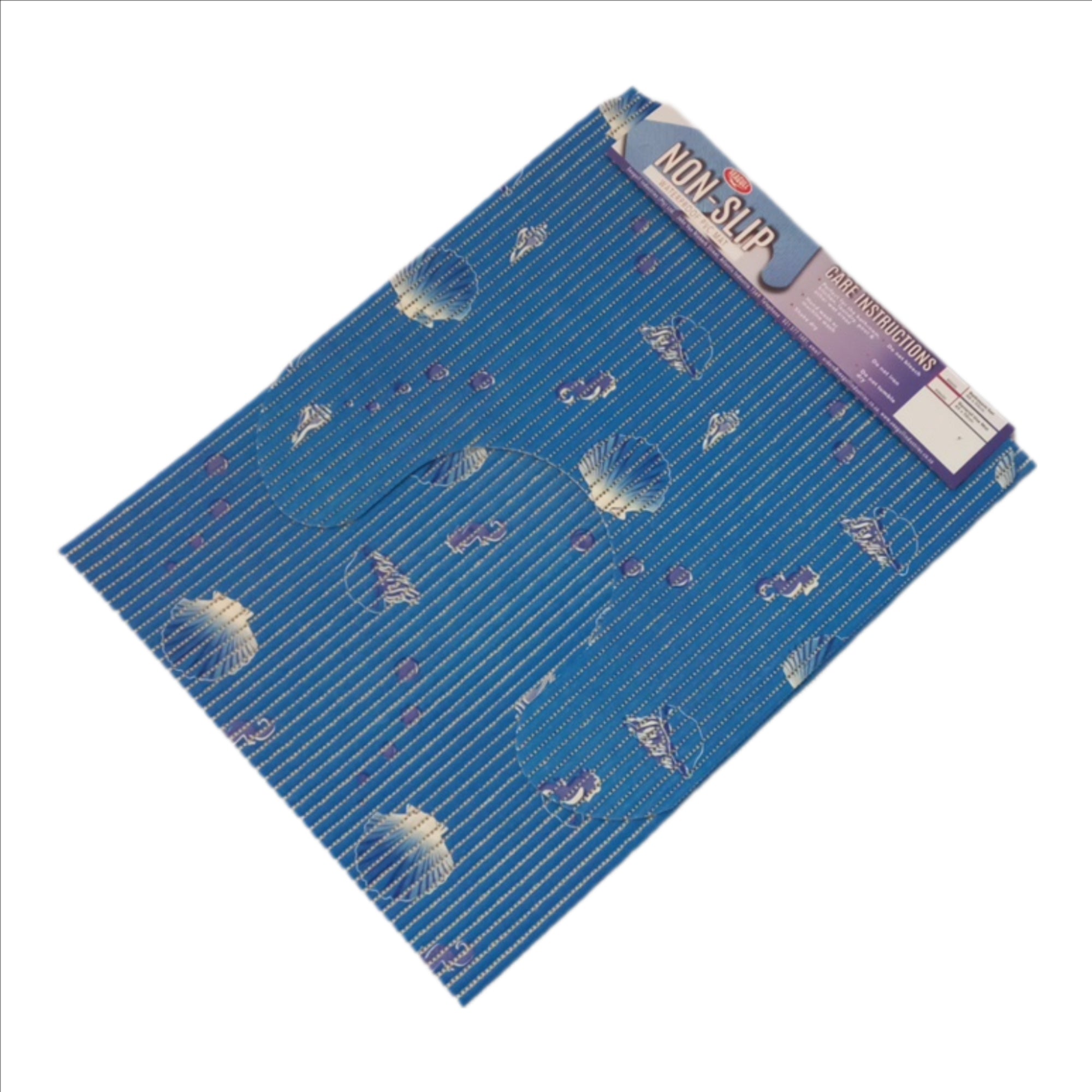Seagull Anti Slip Roll 65 Cm X 15 M Printed Seashells Blue