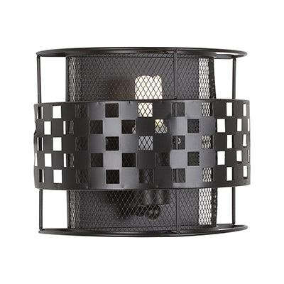 Mesh & Grid Wall Light Black E27 1x60w - Livestainable.co.za