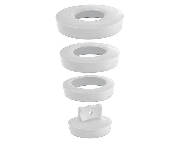 Wirquin Universal Basin / Sink Plug White - Livestainable.co.za