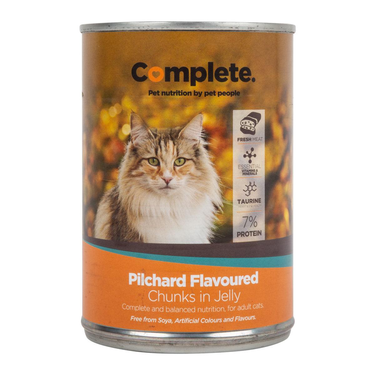 Complete Cat Food Tin Pilchard Chunks 385 G - Livestainable.co.za