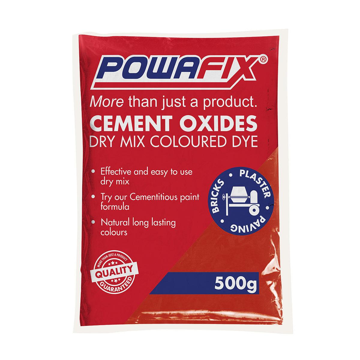 Powafix Cement Oxide Powder Red 500 G - Livestainable.co.za