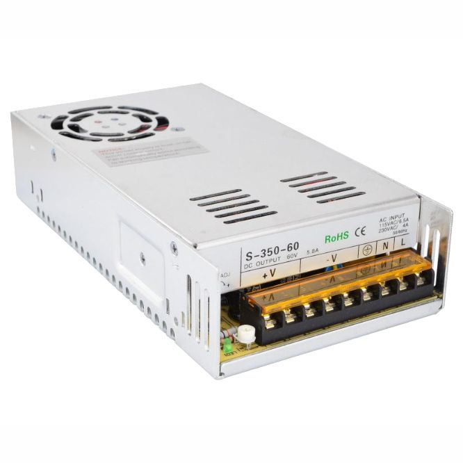 Power Supply Encl. I=220 V O=60 V 5.8 A 350 W S 350 60
