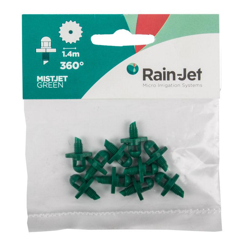 Micro Rainjet Head Mister 360 Deg Grn 1.3 Mm 10 Pk - Livestainable.co.za