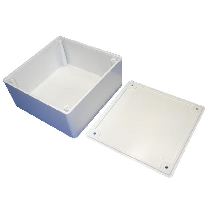 Abs Enclosure White 105x105x52mm Without Ribs S30 White Ribless