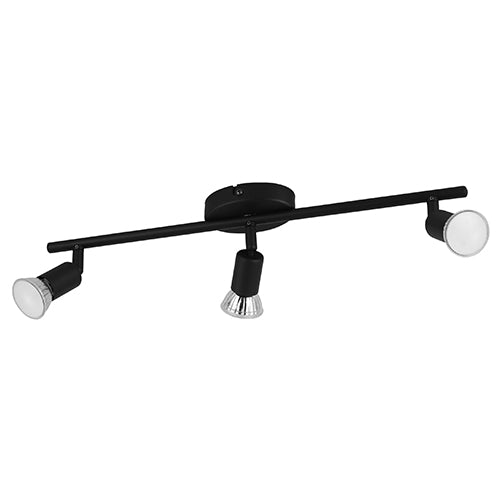 Eurolux Buzz 3 Lt Spot Light Black Led Gu10 3x3w