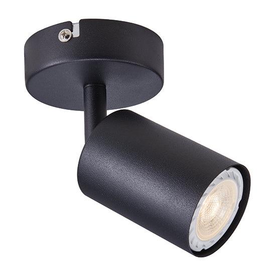 Urban Single S/Light Black Gu10 1x5w - Livestainable.co.za