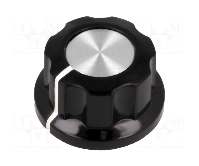 Knob Pla Black Hex Lin 20x12x6.4 Debulk Mf A01 P Black