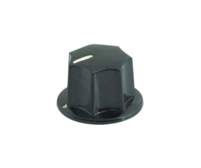 Knob Pla Blk Scr Lin 34x18x6.4 Debulk Mf B03