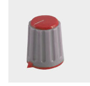 Knob Pla Red Hex Poi 18x18x6.0 S8872 Rd