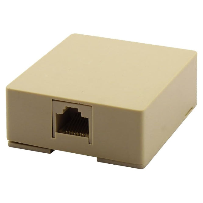Rj45 Surface Box Cat5 White Single Port Beige Sa8 P8 C