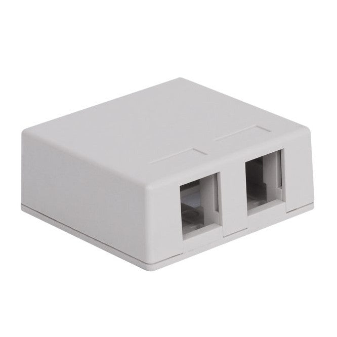 Dual Port Rj45 Surface Box Cover Only Sa8 P8 C5 D