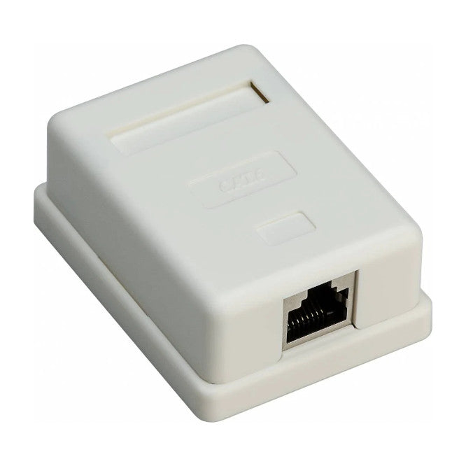 Rj45 Surface Box Cat6 Stp Single Port Sa8 P8 C6 A